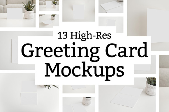 Download 13 Greeting Card Mockups
