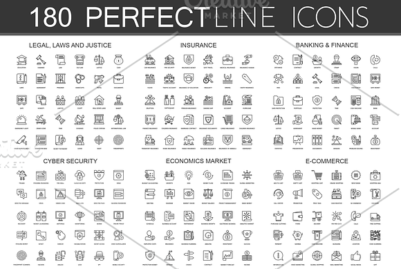180 Perfect Line Icons