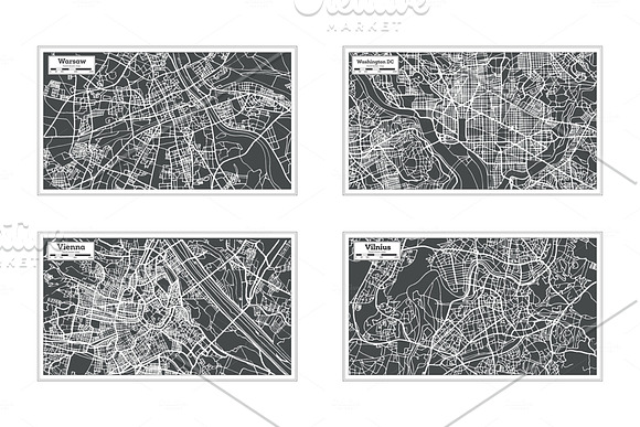 52 Hand Drawn Maps Set in Illustrations - product preview 14