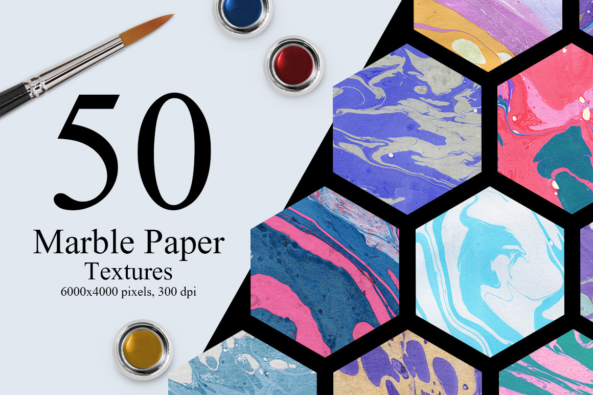 50 Marble Paper Textures by NassyArt