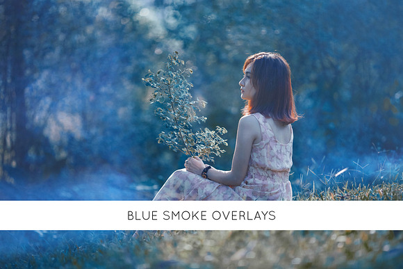 Blue Smoke Overlays
