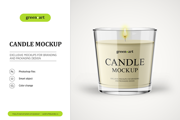 Free Candle Mockup