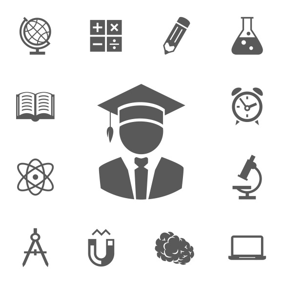 Vector education icons ~ Icons ~ Creative Market