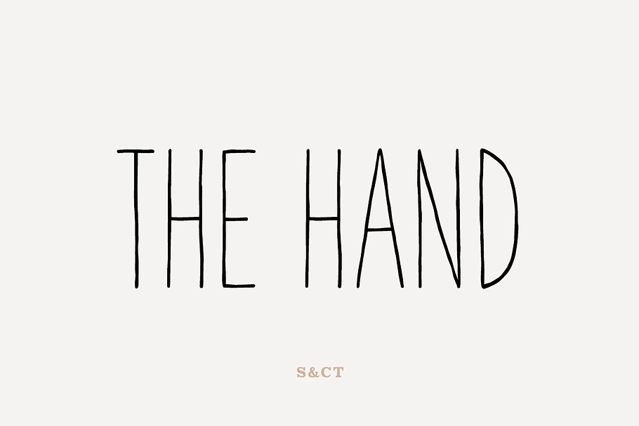 The Hand - hand drawn font