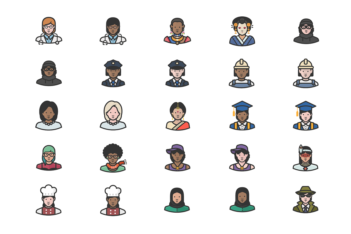 Diversity Avatars - Vol. 1 in Japanese Icons - product preview 1