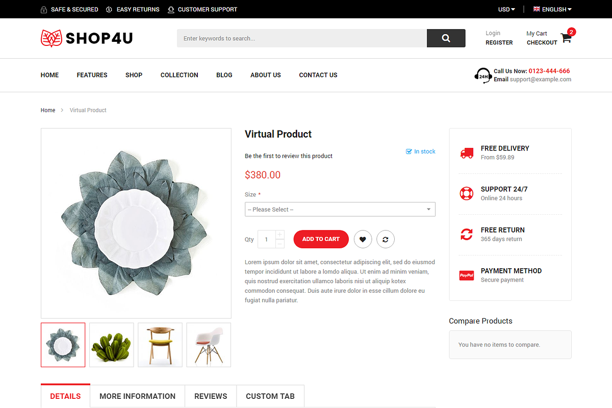 SM Shop4U - Magento 2 Theme in Magento Themes - product preview 1