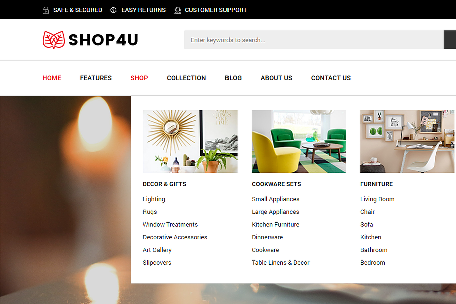 SM Shop4U - Magento 2 Theme in Magento Themes - product preview 2