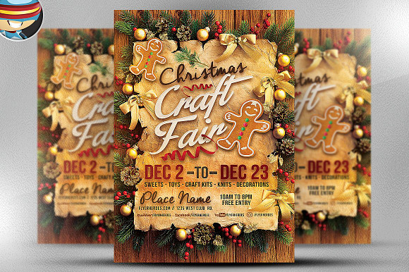 Christmas Craft Fair Flyer Template Creative Daddy
