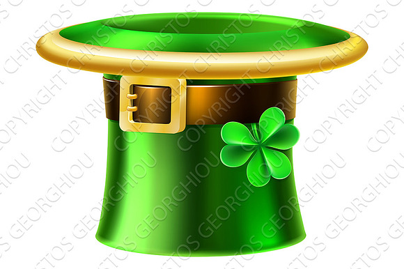 Leprechaun Shamrock Green St Patricks Day Hat