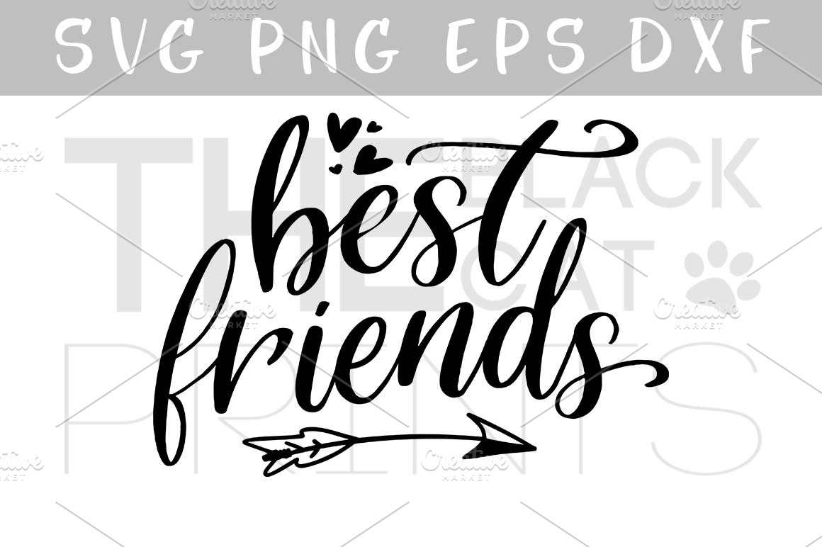 Download Best friends SVG DXF PNG EPS ~ Illustrations ~ Creative Market