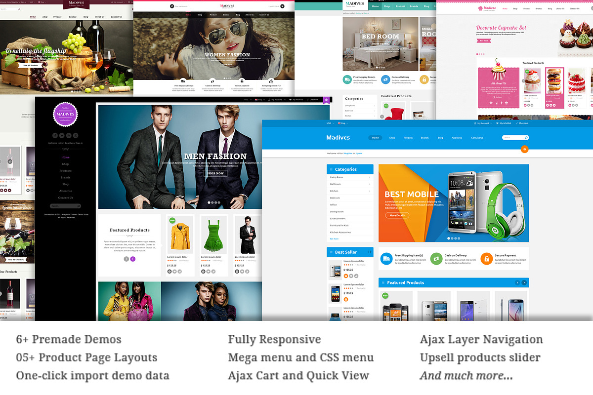 Madives - Responsive Magento Theme in Magento Themes