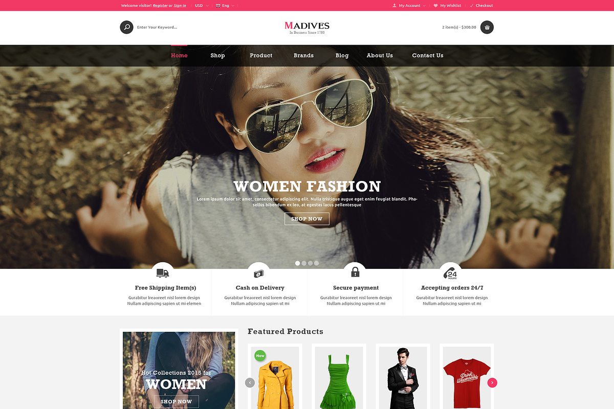 Madives - Responsive Magento Theme in Magento Themes - product preview 1