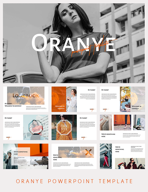 Oranye Powerpoint Template 50% Off! in Presentation Templates - product preview 1