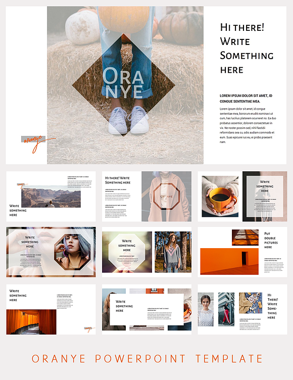 Oranye Powerpoint Template 50% Off! in Presentation Templates - product preview 2