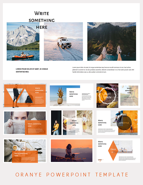 Oranye Powerpoint Template 50% Off! in Presentation Templates - product preview 3