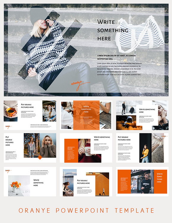 Oranye Powerpoint Template 50% Off! in Presentation Templates - product preview 4