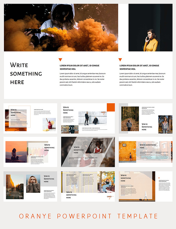 Oranye Powerpoint Template 50% Off! in Presentation Templates - product preview 8
