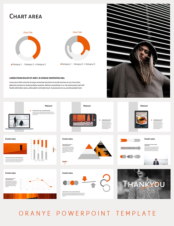 Oranye Powerpoint Template 50% Off! in Presentation Templates - product preview 10