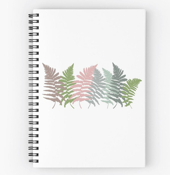 2 Fern leaves wreaths and a border in Illustrations - product preview 6