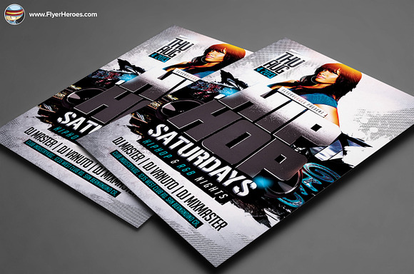 3D Hip Hop PSD Flyer Template in Flyer Templates - product preview 1