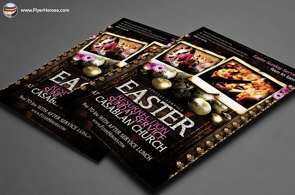 Easter Sunday Flyer Template in Flyer Templates - product preview 1