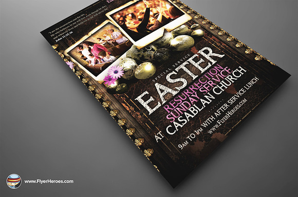 Easter Sunday Flyer Template in Flyer Templates - product preview 2