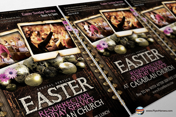Easter Sunday Flyer Template in Flyer Templates - product preview 3