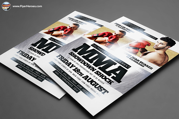 Showdown Shock Flyer Template in Flyer Templates - product preview 1