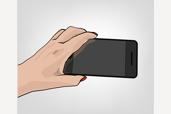 Hand With A Phone