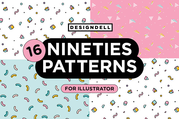 Nineties Illustrator Patterns
