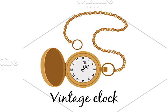 Vintage Gold Watch Icon
