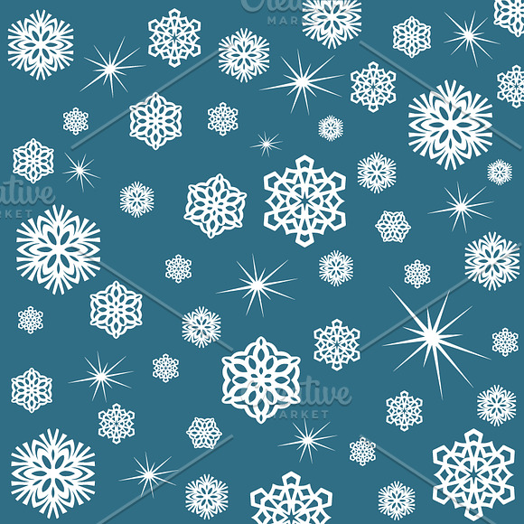 Snowflakes Wrapping Paper Christma
