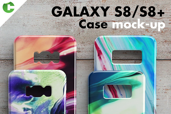 Free Galaxy S8/S8 + case mock-up