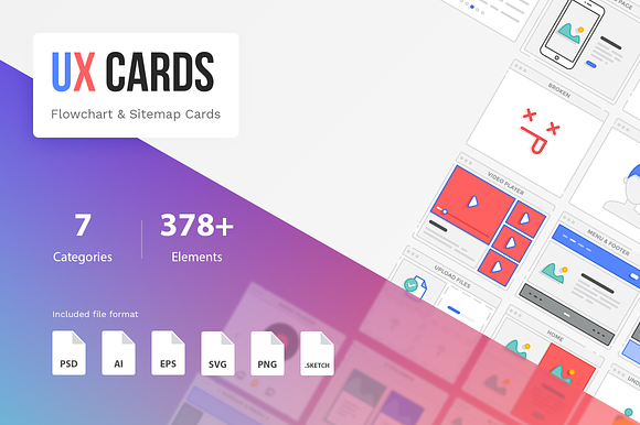 Download UX Cards - Flowchart & Sitemap Cards