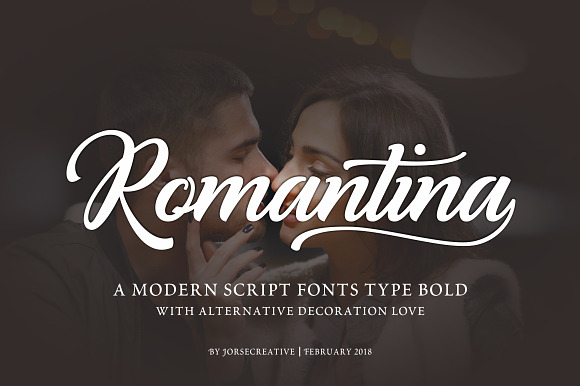 Romantina Font Script in Script Fonts