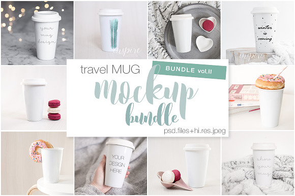 Download Free Download Ceramic Travel Mug Mockup Bundle Psd PSD Mockups.