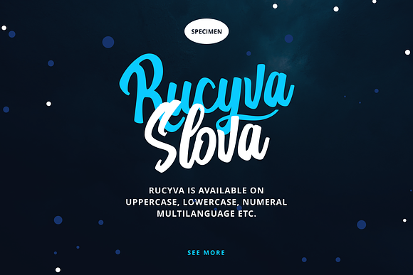 Rucyva Slova - 75% OFF in Script Fonts - product preview 3