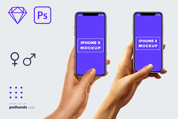 Download iPhone in Hand mockup Multi Device 5