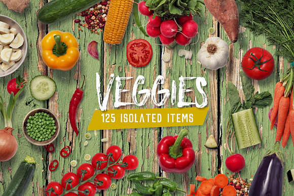 Download Veggies - Isolated Food Items