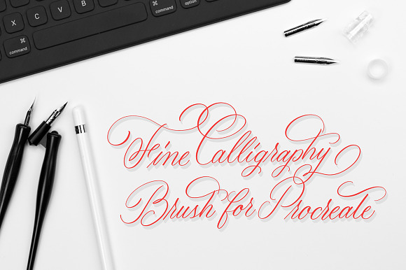 Procreate Fine Calligraphy Brush in Photoshop Brushes