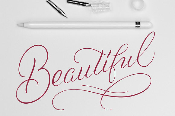 Procreate Fine Calligraphy Brush in Photoshop Brushes - product preview 4