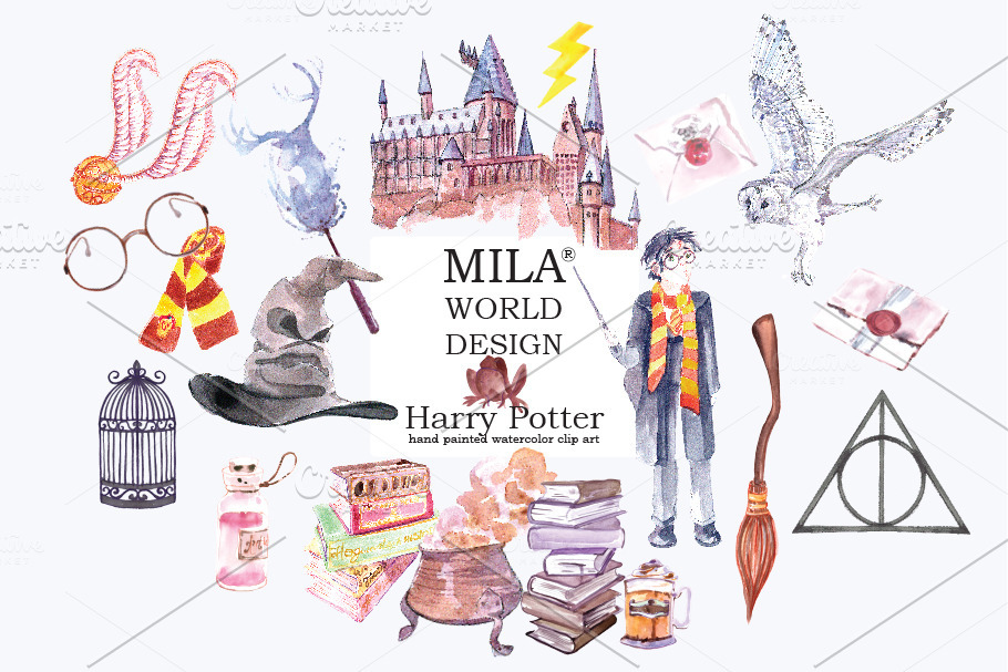 Download Harry Potter clipart ~ Illustrations ~ Creative Market