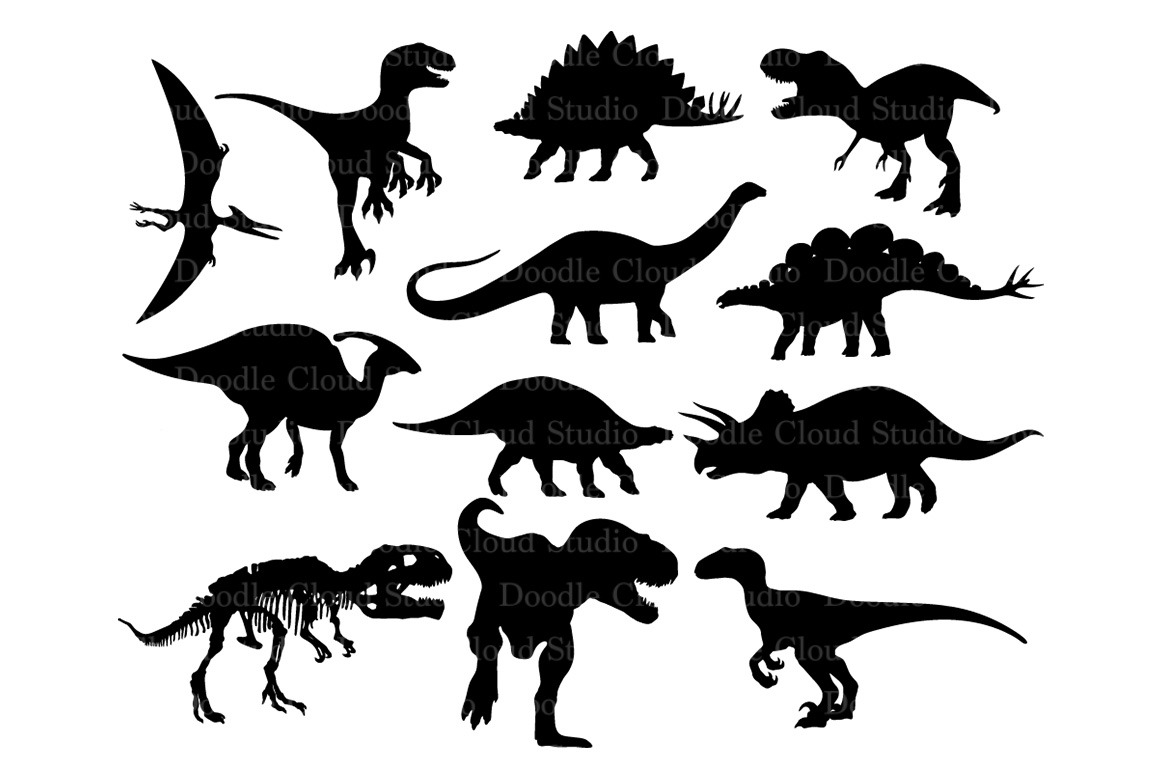 Download Dinosaur SVG Dinosaur Monogram Files ~ Illustrations ~ Creative Market