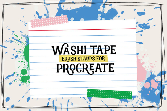 Washi Tape Brush Stamps