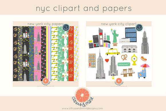 New York City Clipart And Papers