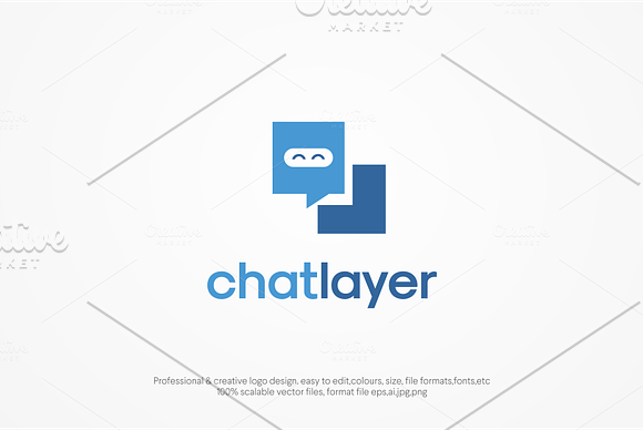 chat layer Logo template in Logo Templates