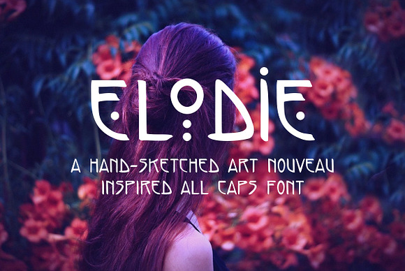 Elodie Hand Made Art Nouveau Font