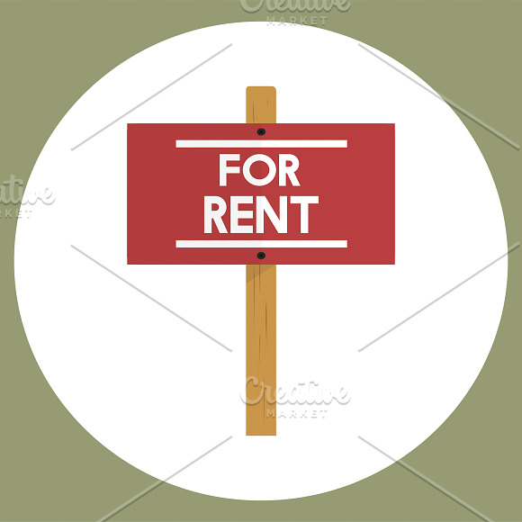Illustration Of Estate Rental Sign