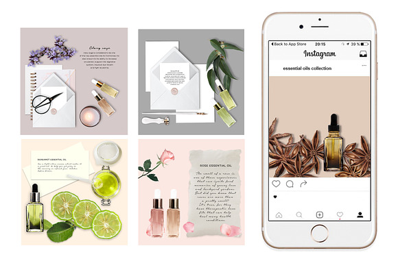 ESSENTIAL OIL. ANIMATED POSTS. in Instagram Templates - product preview 3