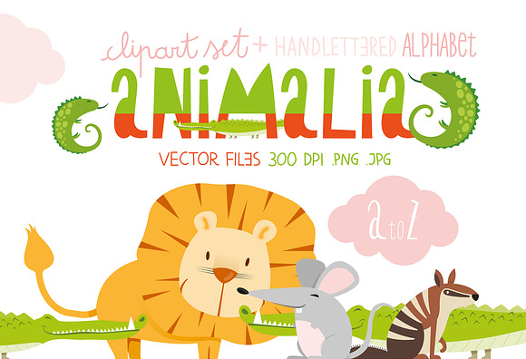 Animalia Alphabet Illustration Set